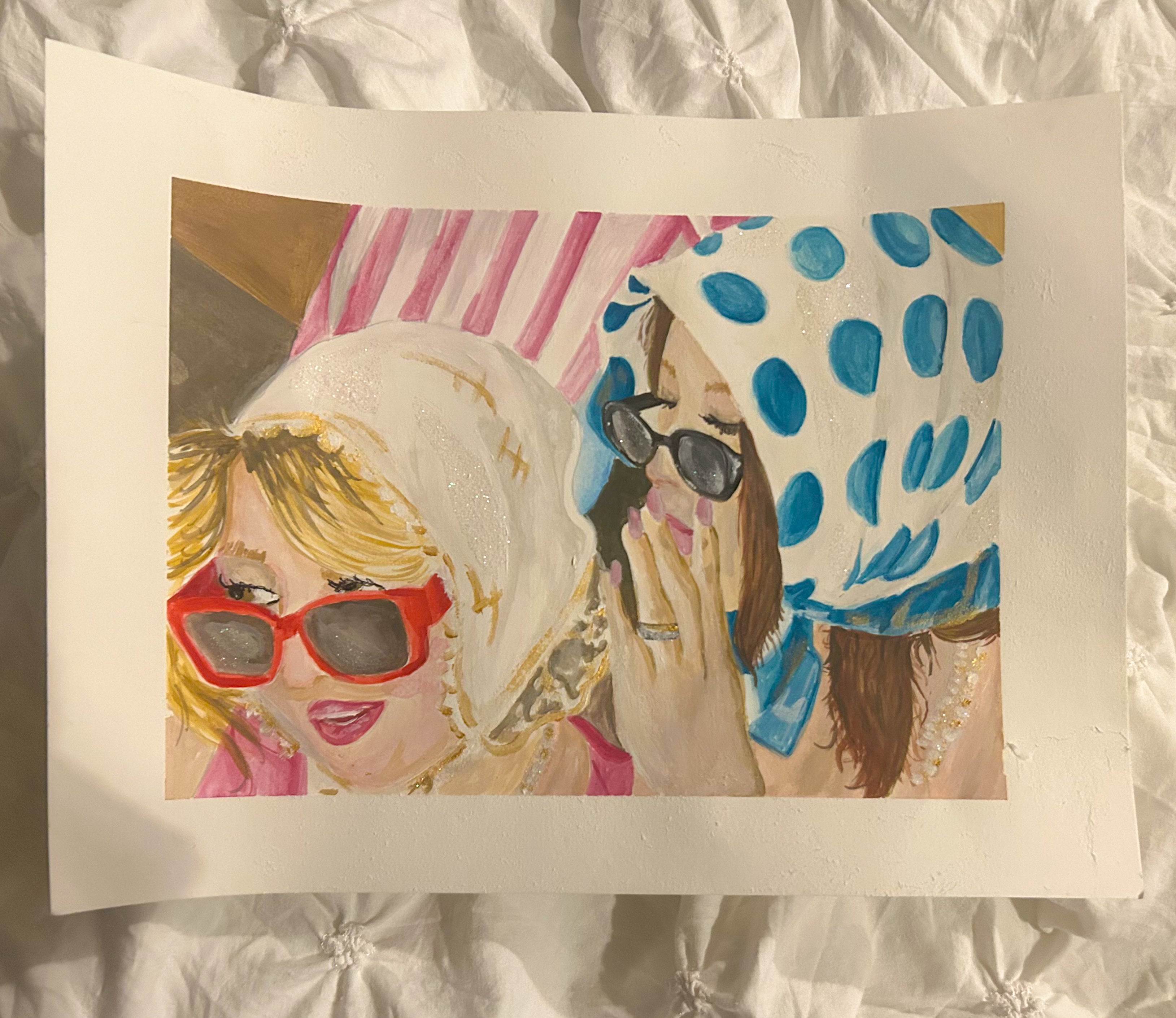 Gossip Watercolor Art Print